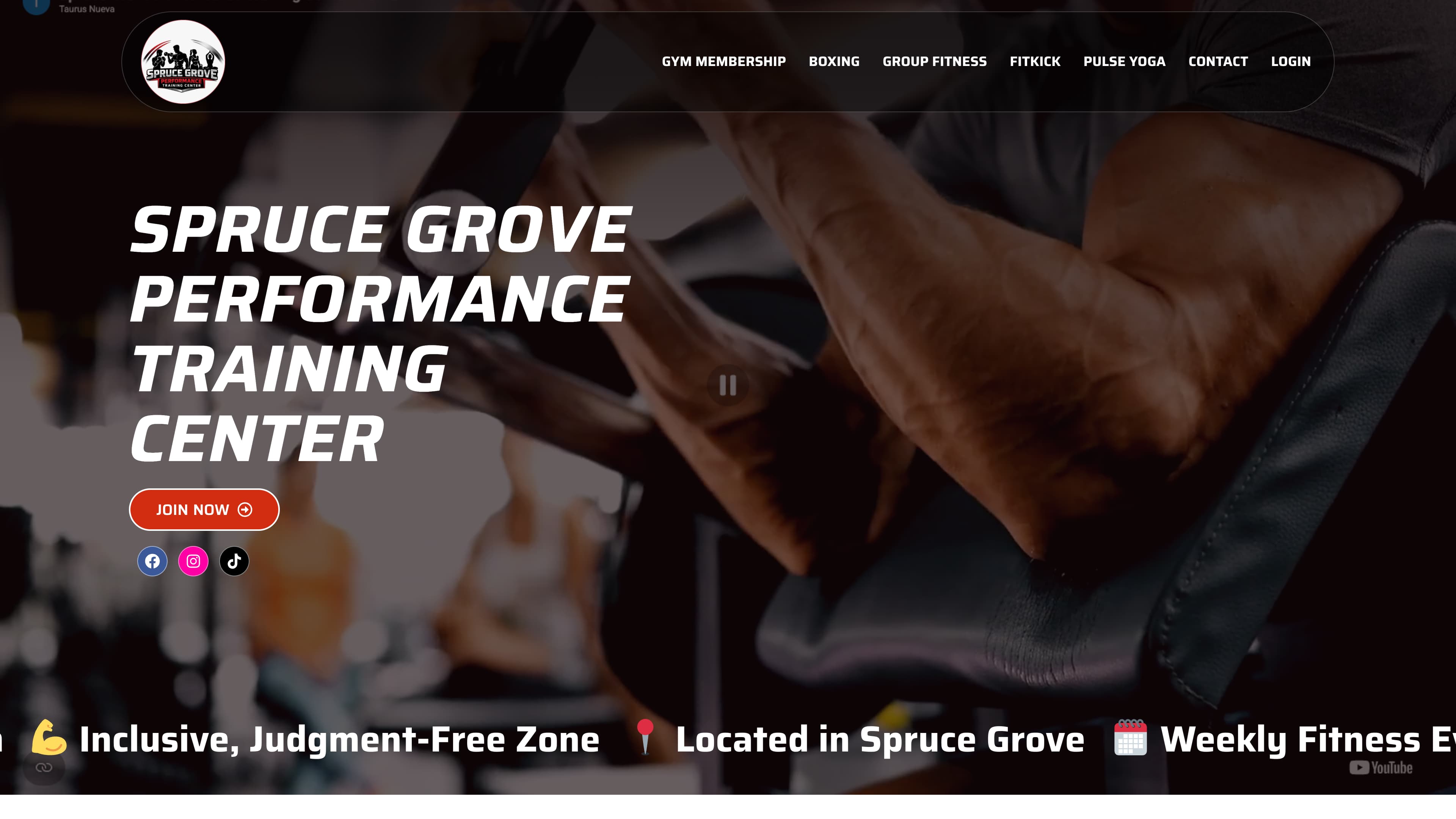 Spruce Grove Fitness — Web + Member Portal