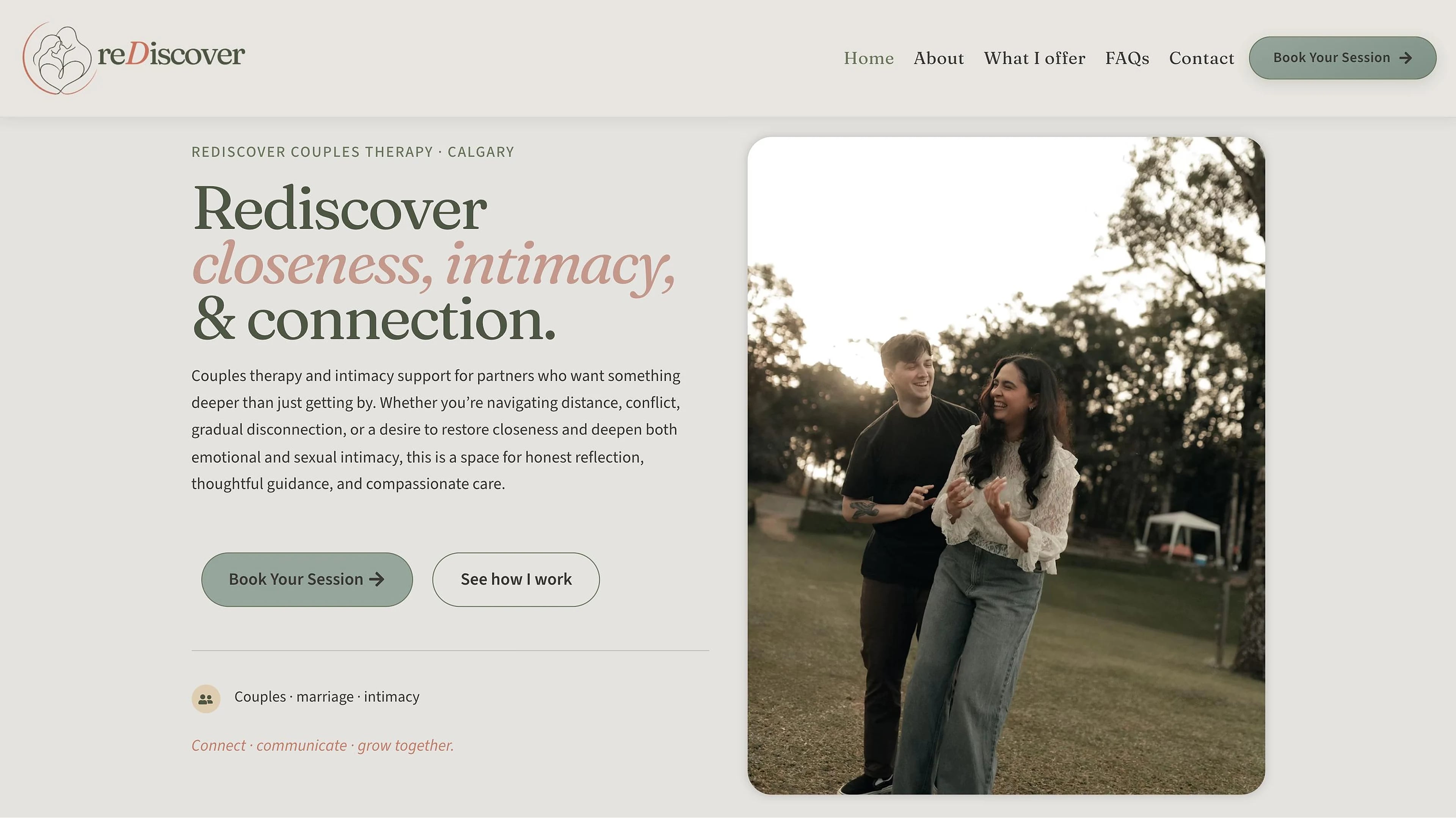 reDiscover Couples Therapy: Web + Booking